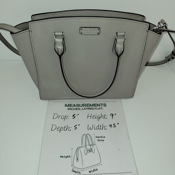Kate Spade Jeanne Medium Leather Satchel Soft Taupe NWOT - Picture 13 of 13